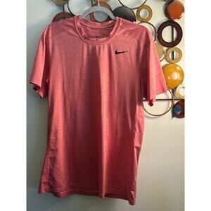 Nike large red heather dri fit Tshirt